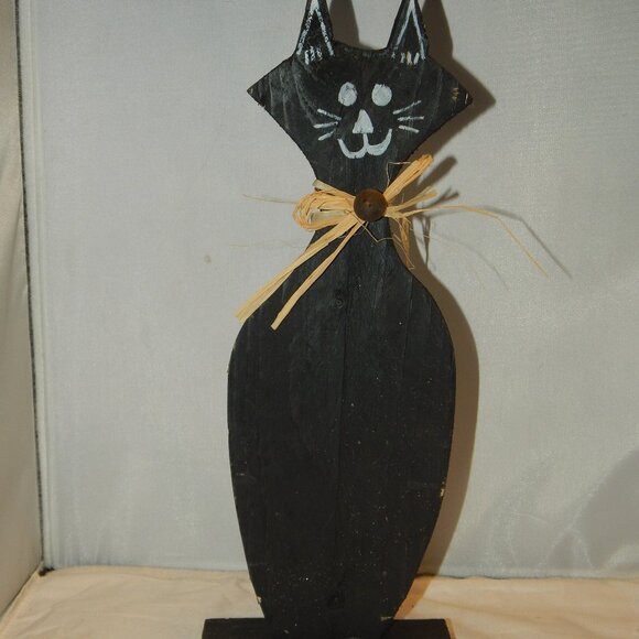 homemade Other - Wooden tall black cat